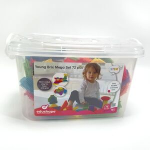 Edushape Young Brix Soft Flexible Oversized Play Blocks 72 Piece Set NEW